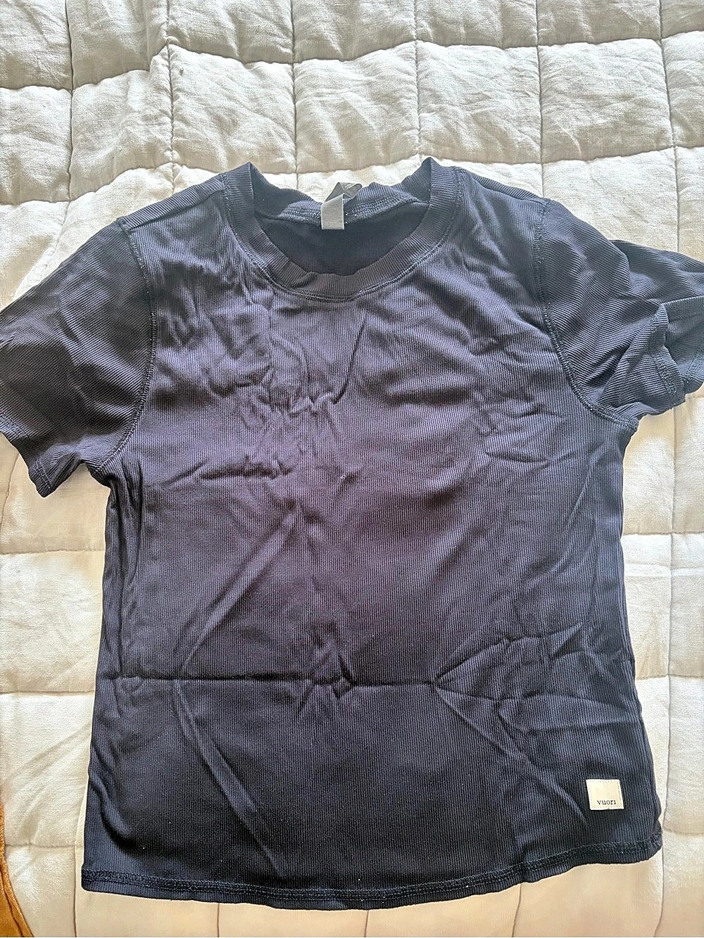 Vuori Ribbed Short Sleeve Tee Size Medium
